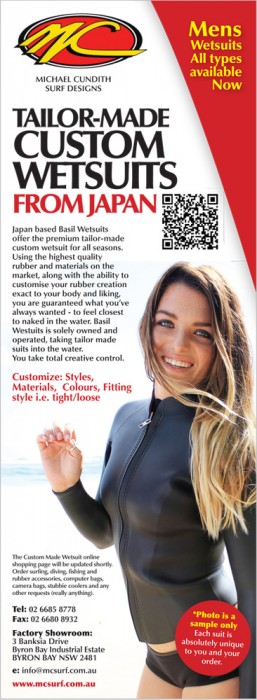 We make Men's wetsuits - just in case if you think we only do ladies